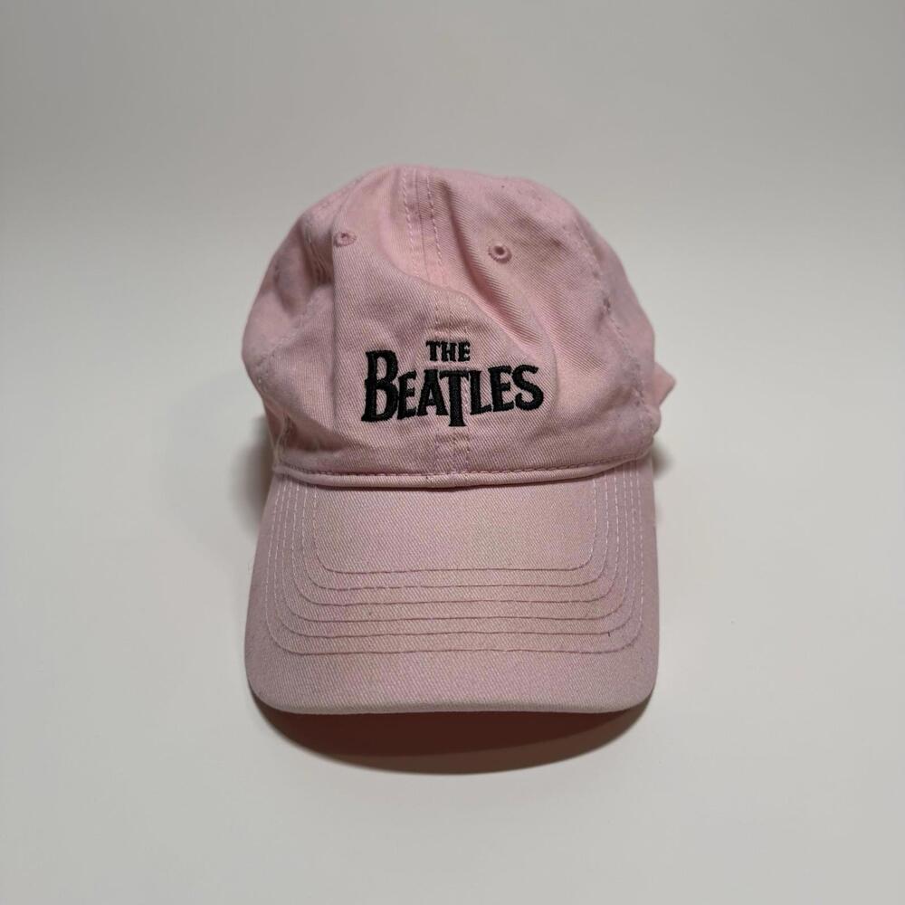 The Beatles Pink Dad Hat Apple Corps Embroidered Adjustable Cap Unisex